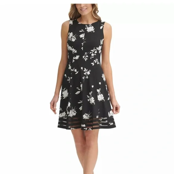 navy blue dress for baby girl Jessica Howard | Dresses | Jessica Howard Womens Dress Black Size 2 Aline  Floral Illusion